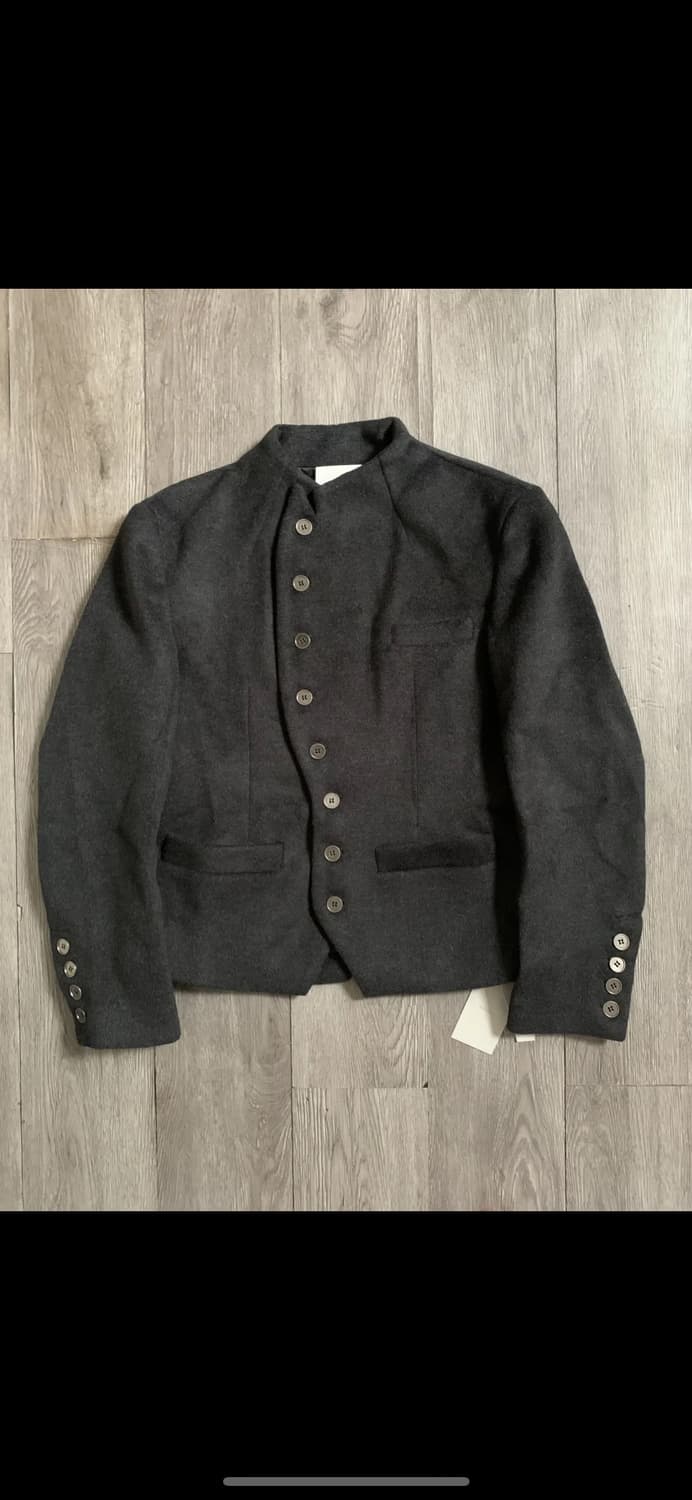 Italian 사선 테일러드 울자켓 상품이미지2