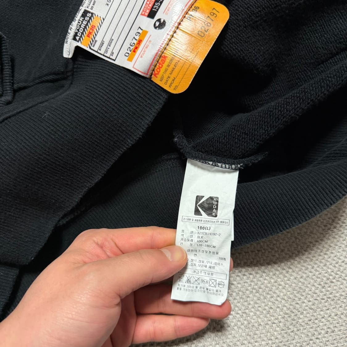 코닥 빅로고 프린팅 후드티 상품이미지4