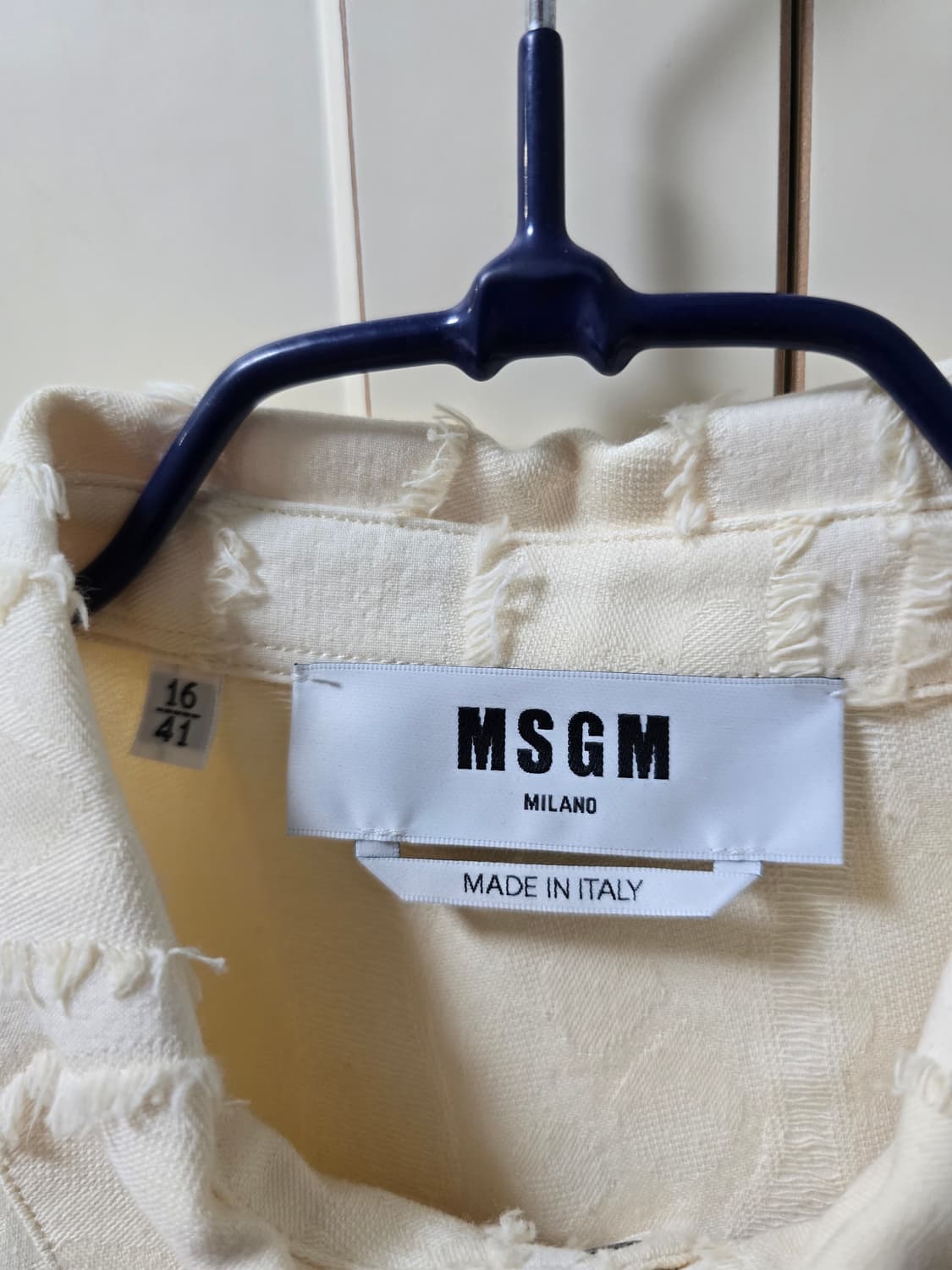 [41(L)] MSGM 솔리드 컬러 셔츠  상품이미지3