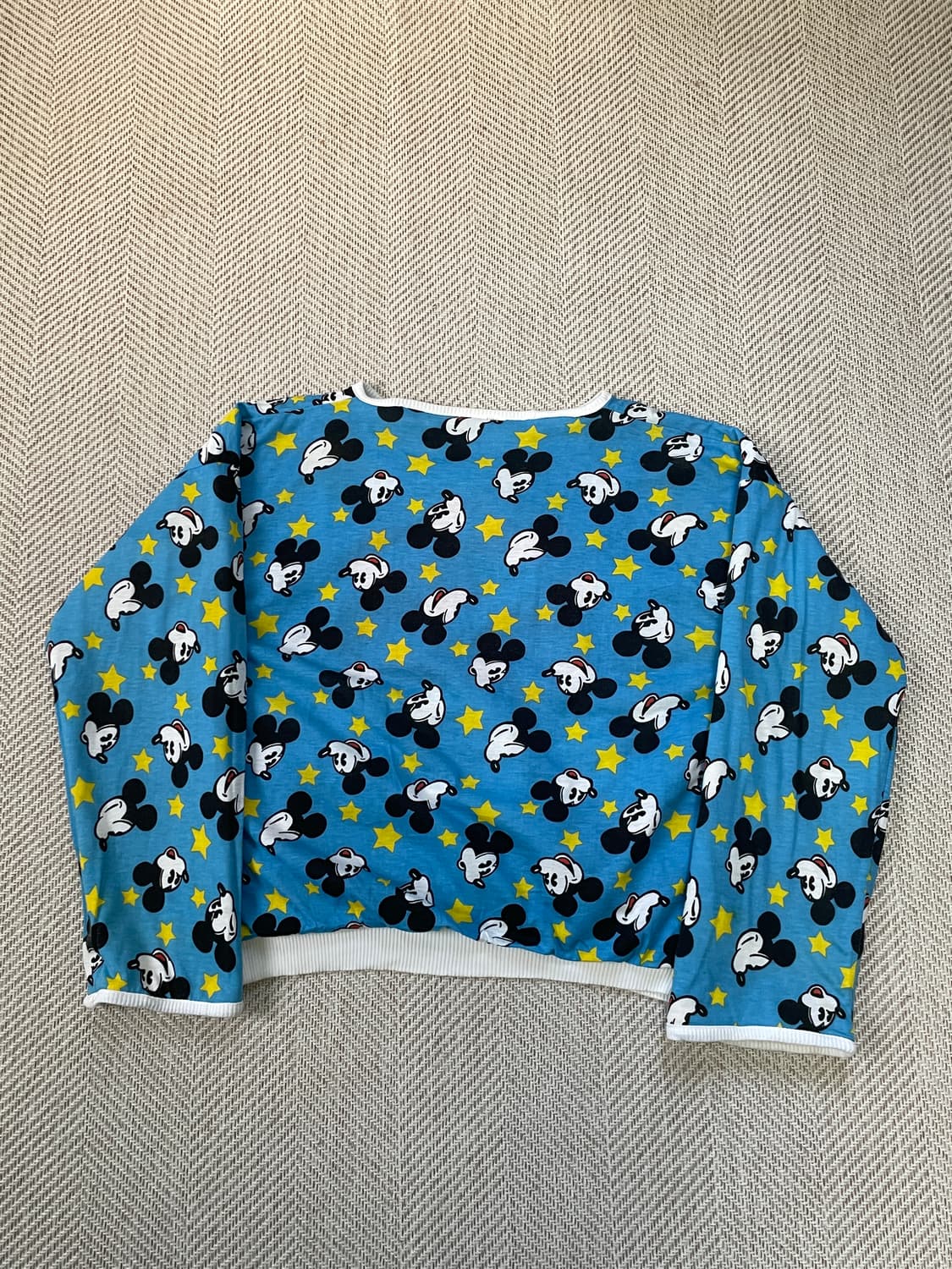 80s 레어 월트디즈니 공식 미키마우스 리버시블 스웻 J03609 상품이미지6
