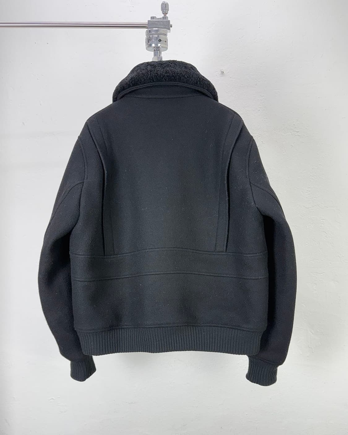 아미 시어링 칼라 봄버 자켓 블랙 상품이미지6