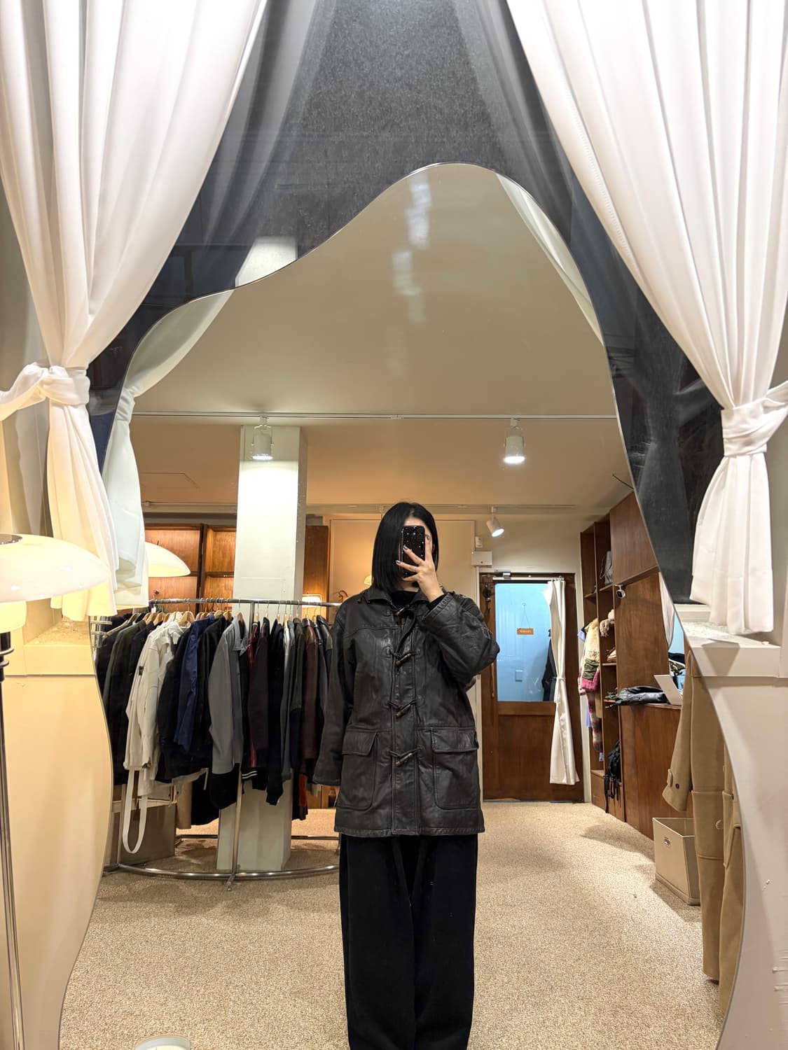 버버리 리얼 레더 더플 코트 상품이미지1