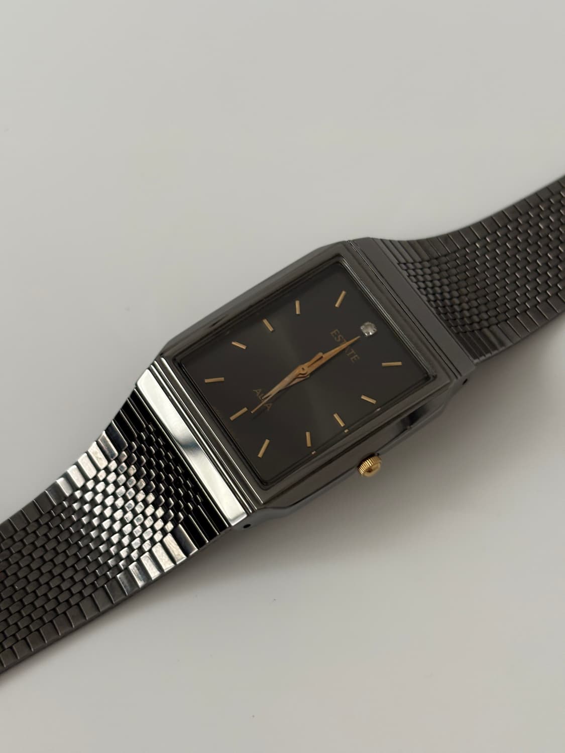ALBA - 1990s Estate black Square Quartz 상품이미지4