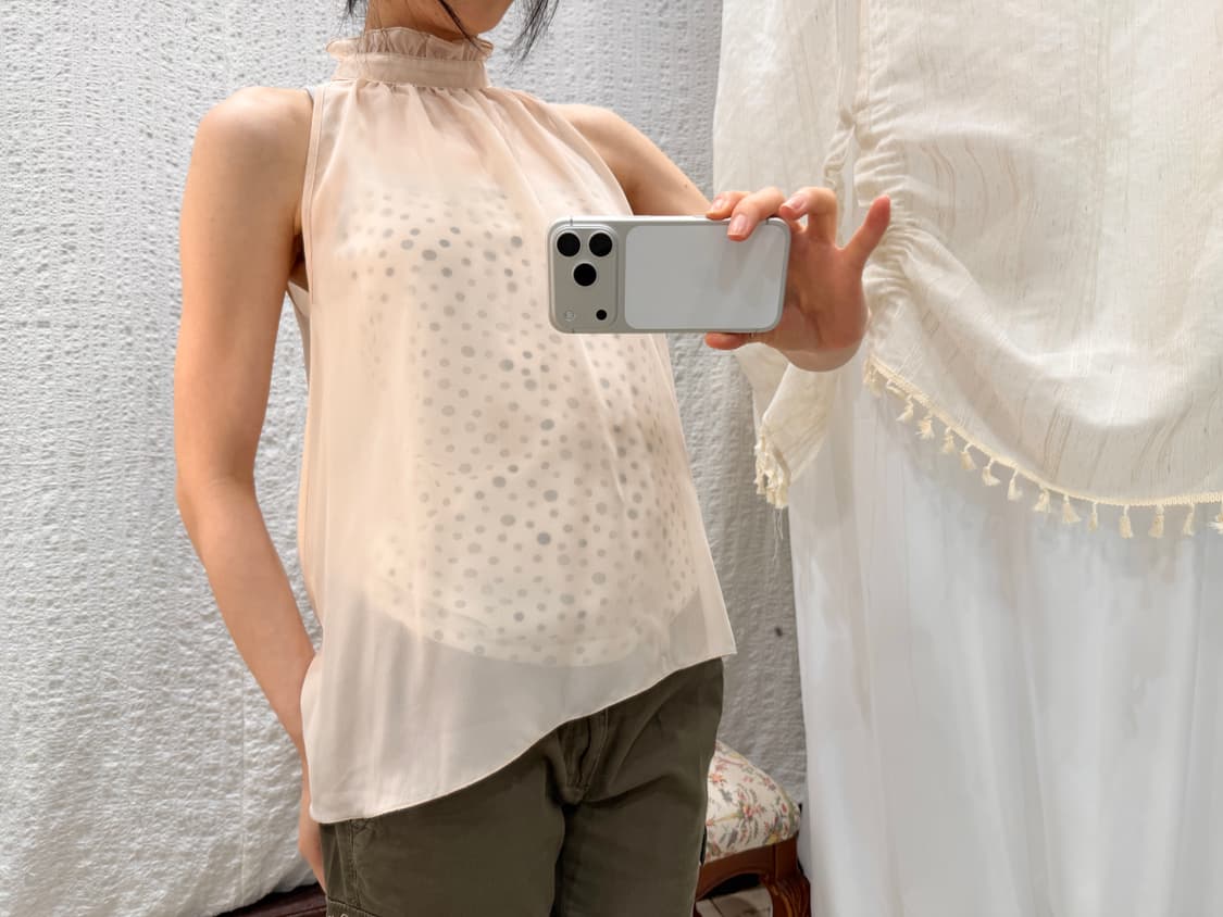 blush ribbon blouse 상품이미지2