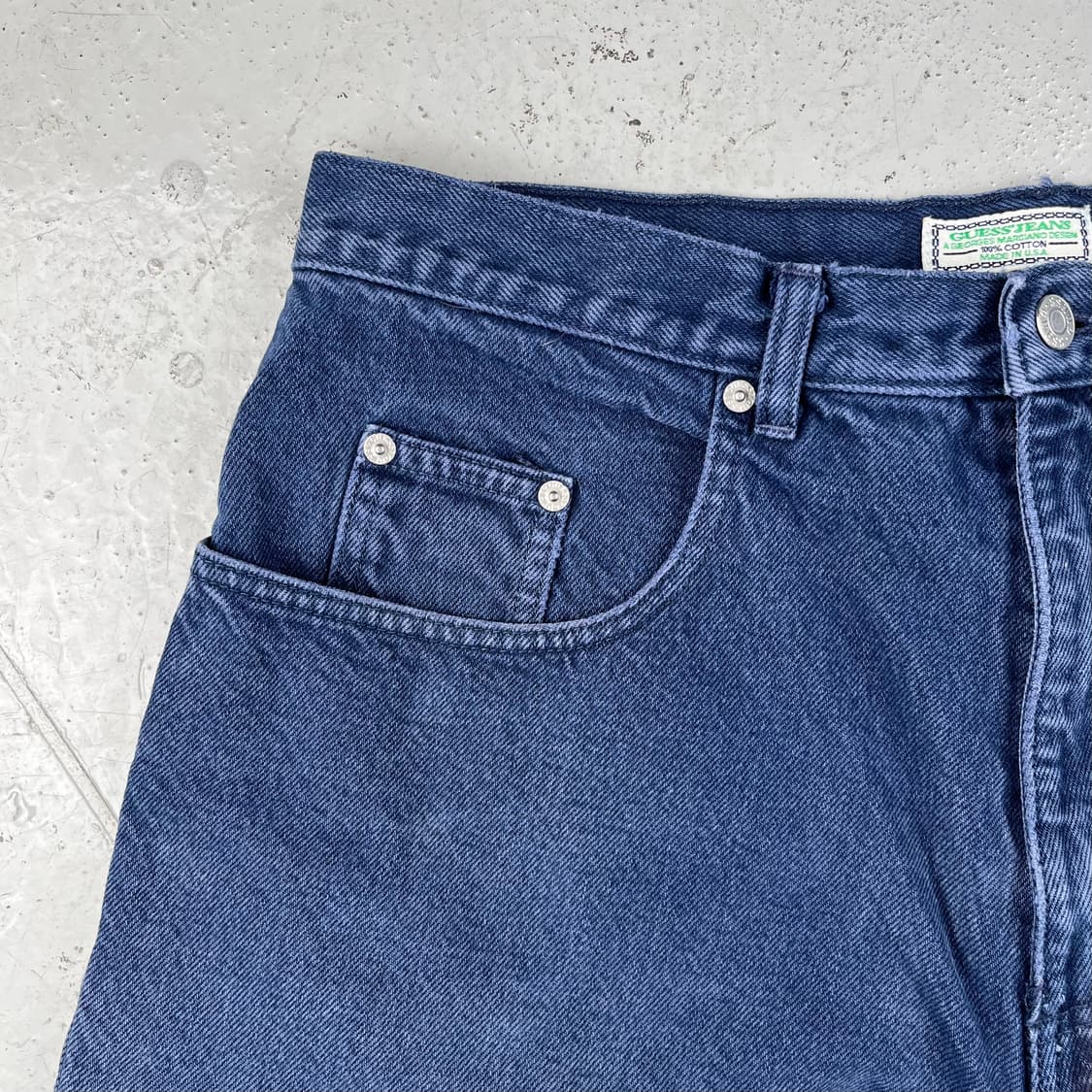 빈티지 게스 by Georges Marciano 네이비 데님 쇼츠 상품이미지4
