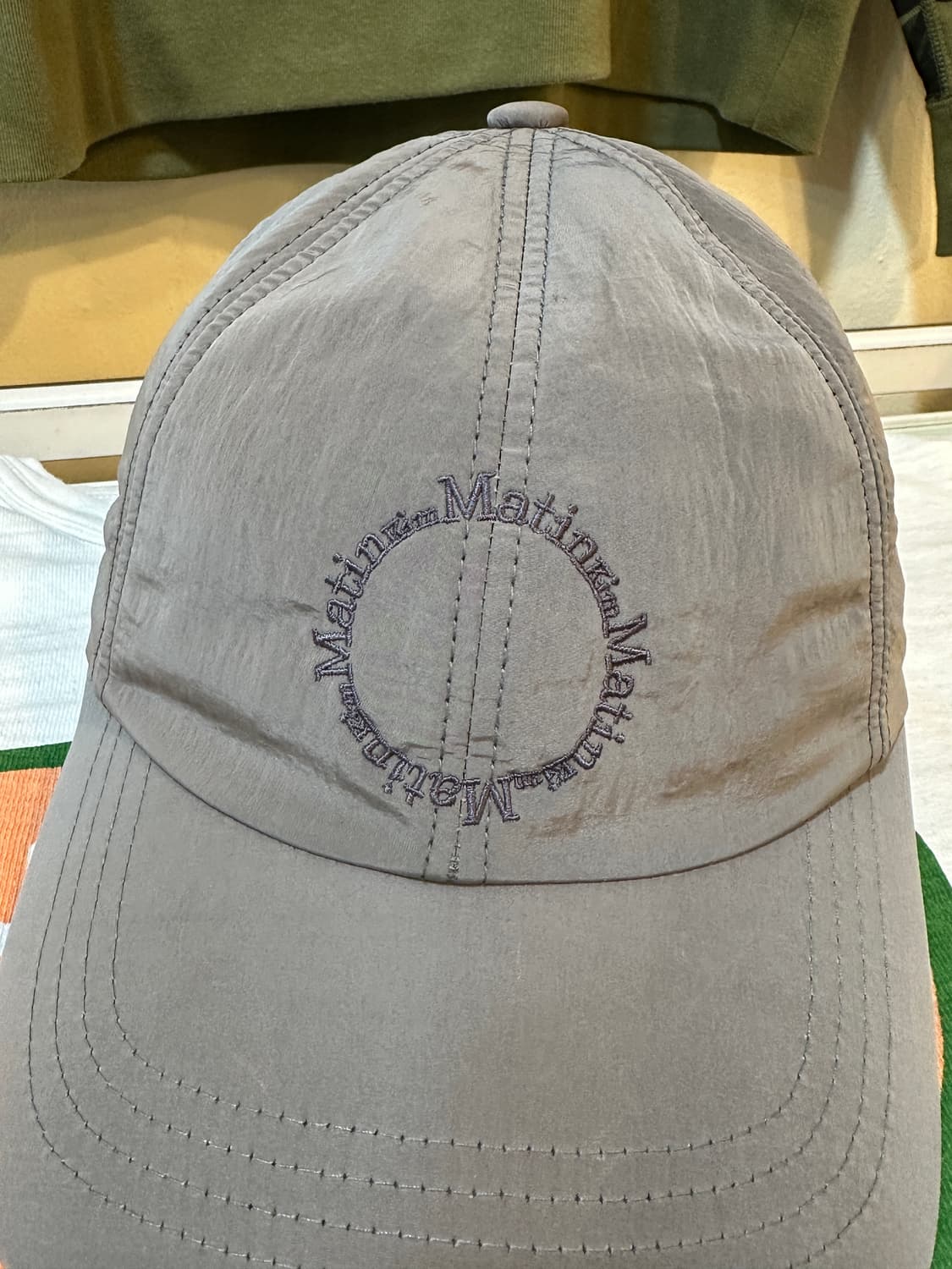 마뗑킴 크리스프 로고 볼캡 실버 상품이미지3