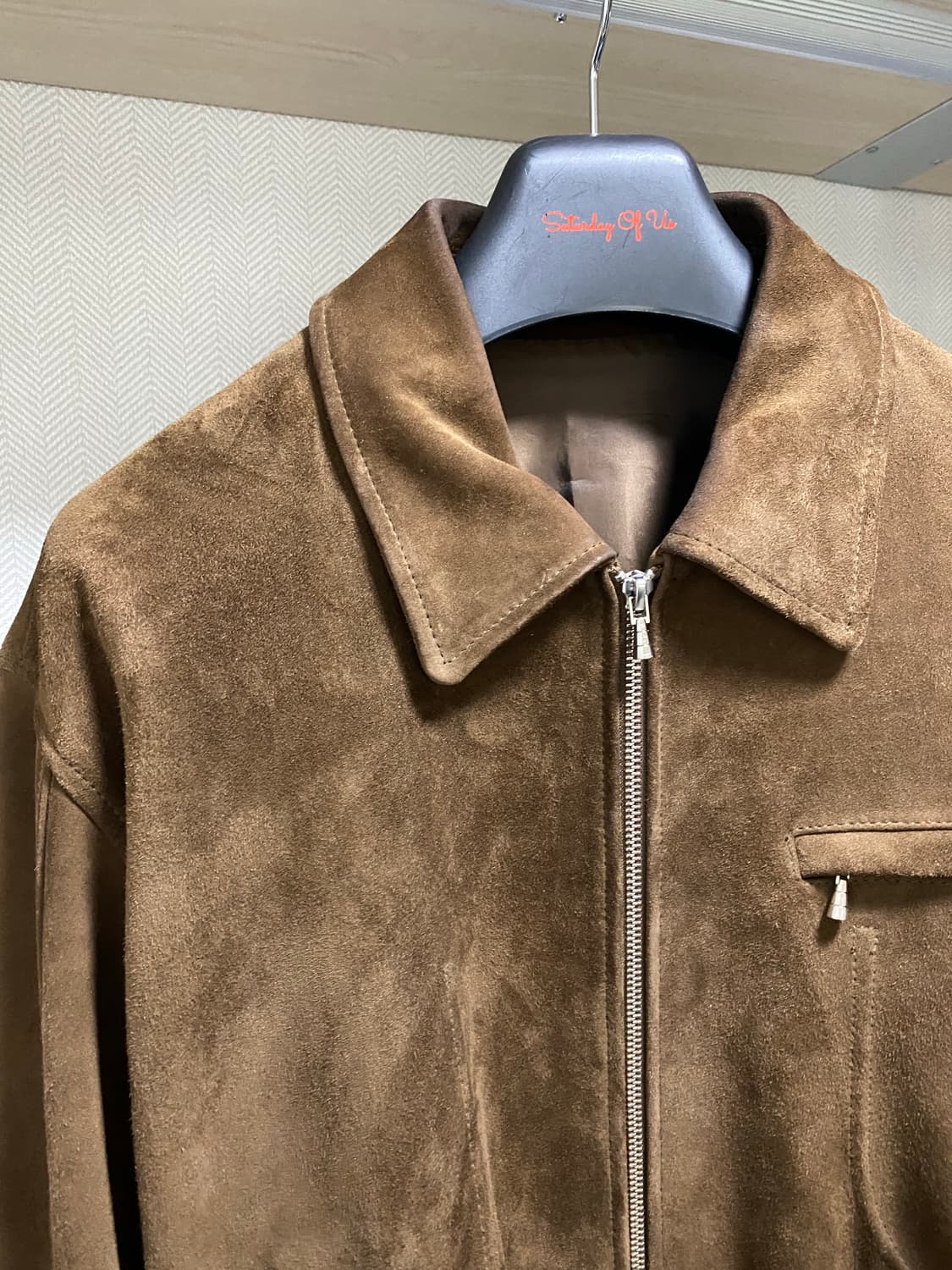 stu 브라운 스웨이드 자켓 m 상품이미지3