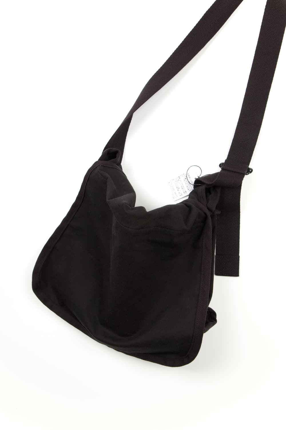 (새상품)MHL 워시드 코튼 드릴 숄더백 블랙 상품이미지7