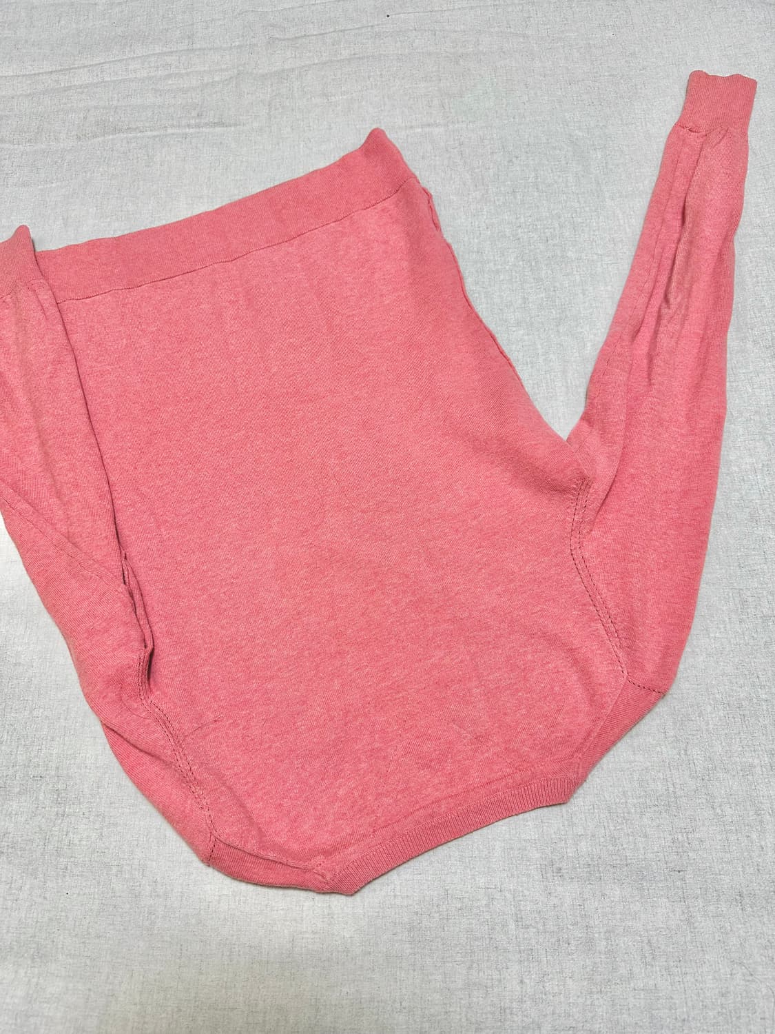 타미힐피거 핑크 브이넥 니트 레이어드 상품이미지4