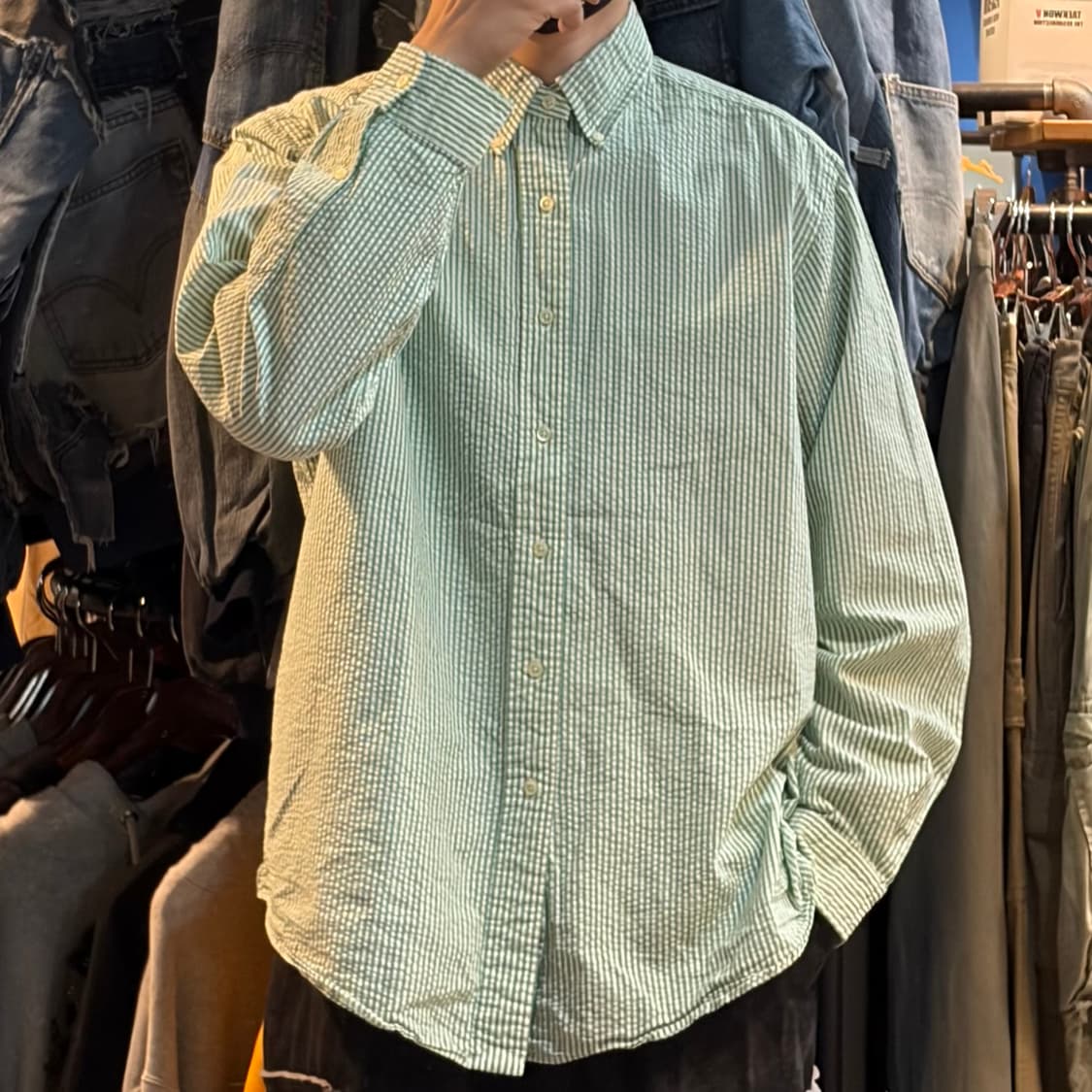 [No.9]Polo 폴로 스트라이프 긴팔셔츠 상품이미지1