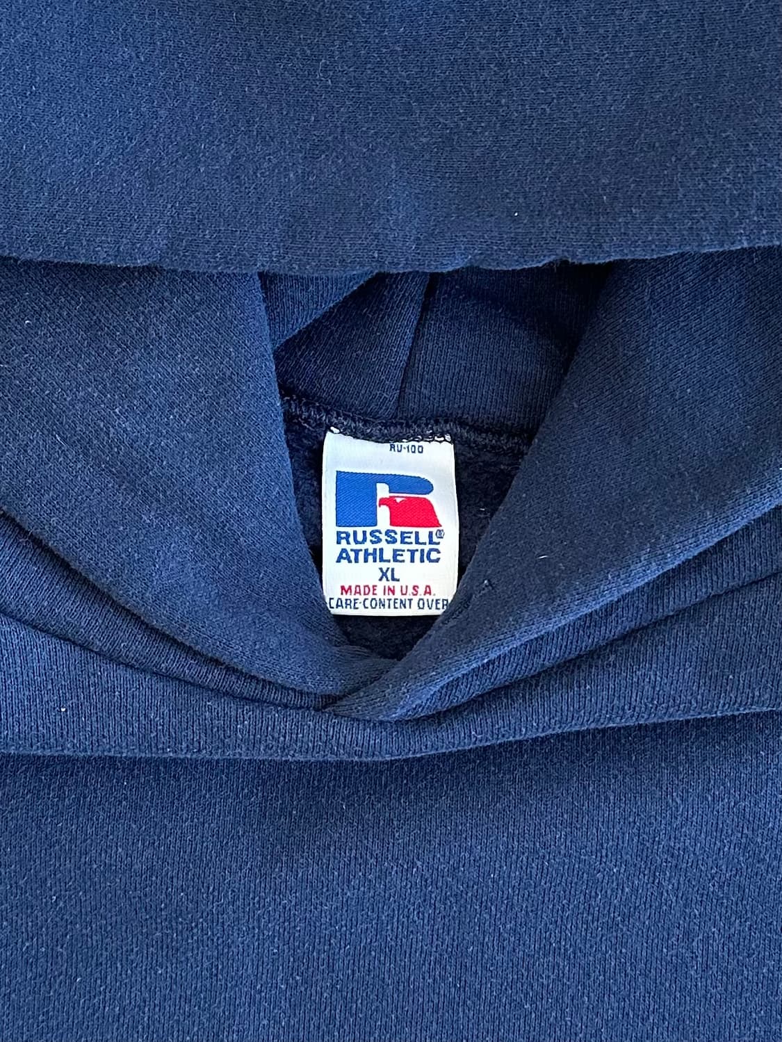 90s 빈티지 러셀 후드 네이비 XL USA 상품이미지6