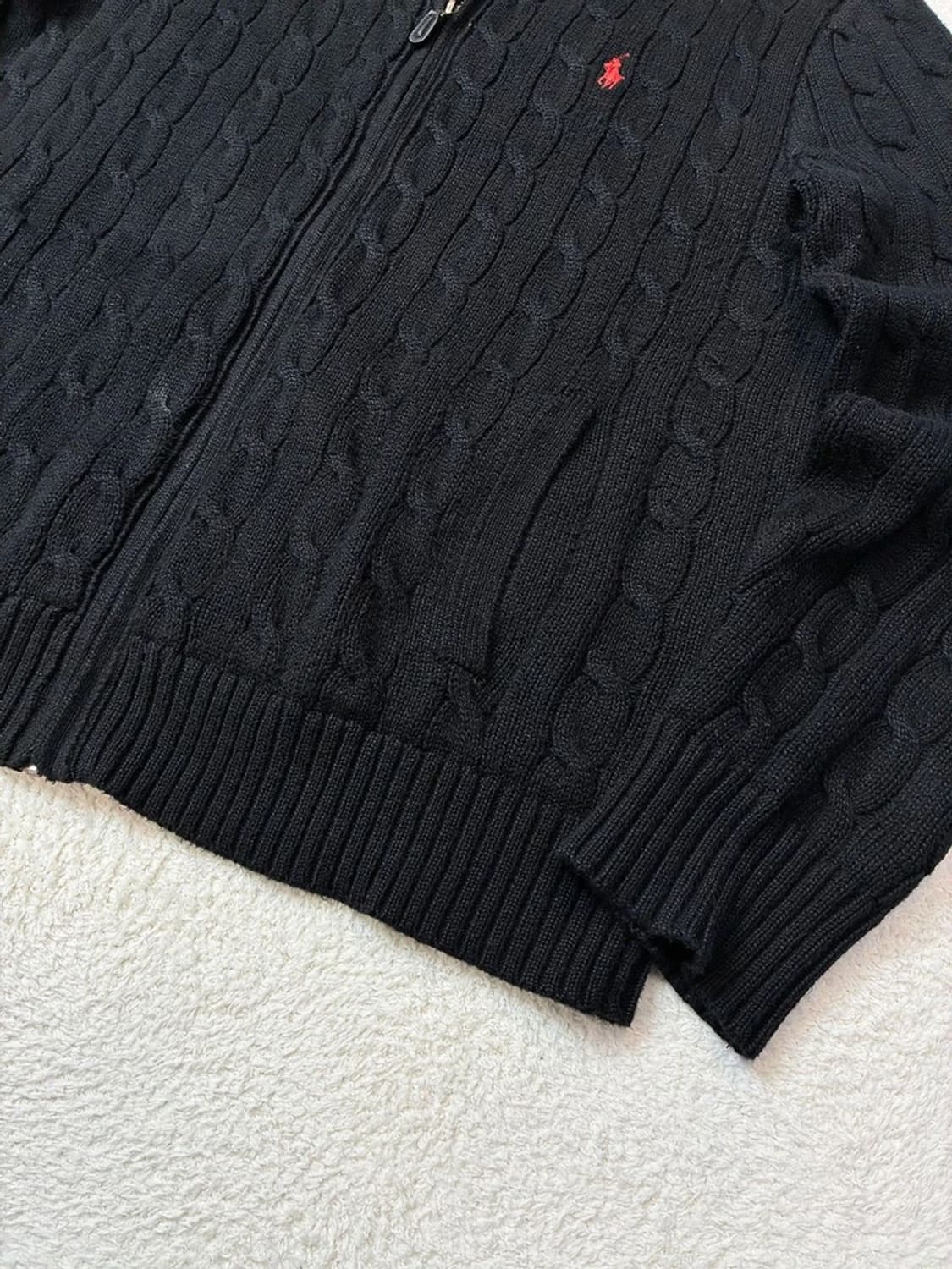 폴로 랄프로렌 아이코닉 케이블 니트 지퍼 스웨터 PN5858 상품이미지5