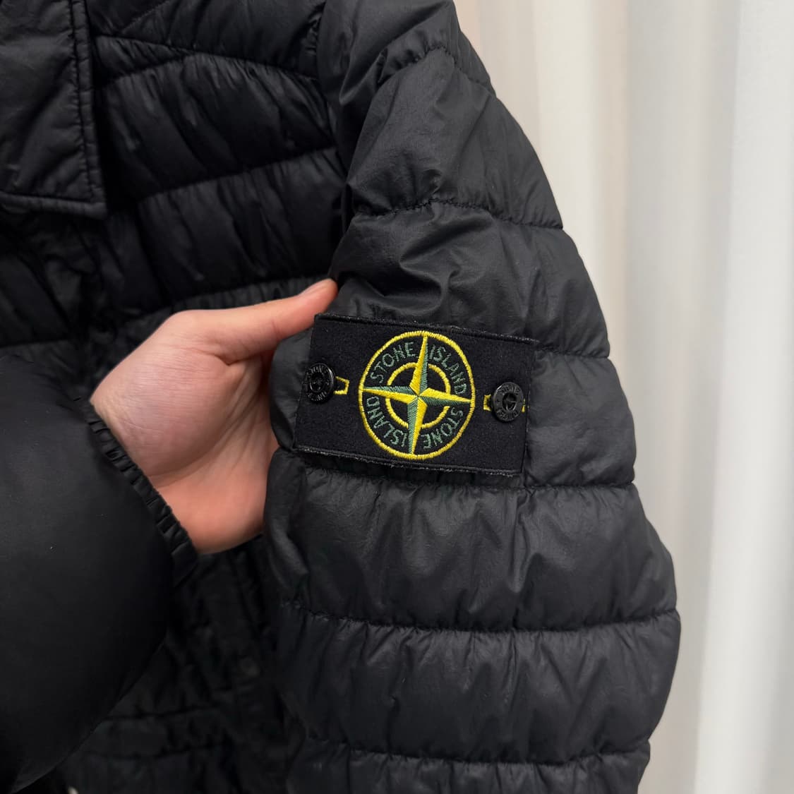 [M] 스톤아일랜드 마이크로 얀 경량패딩 블랙 상품이미지4