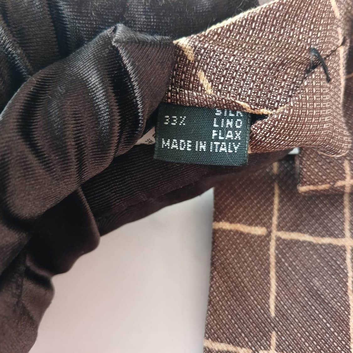 크리지아 실크 혼방 윈도우 체크 넥타이 9.3cm A+등급 A19117
 상품이미지8