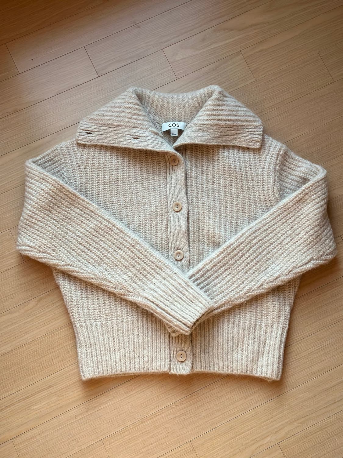 COS 여성 스프레드 칼라 울 가디건 S 상품이미지7