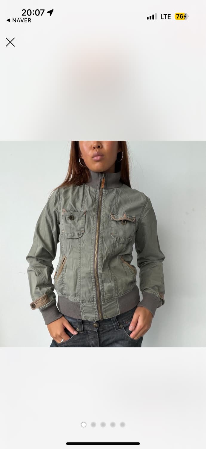 빈티지 카키 유틸리티자켓  상품이미지1