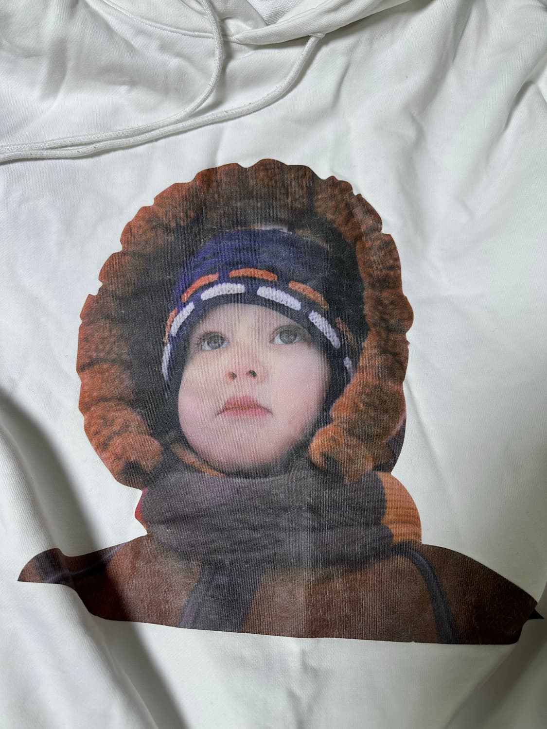 아크메드라비 흰색 후드티 프린팅 상품이미지5