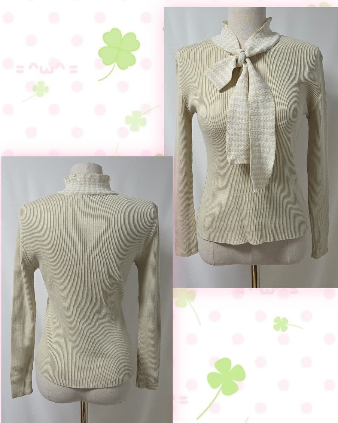 WHITE ITARIYARD 아이보리 타이 롱슬리브 티 상품이미지4