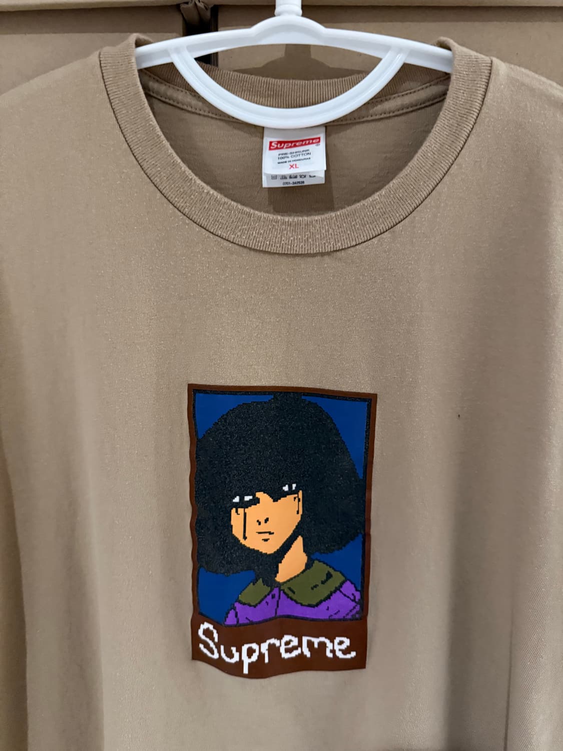 [새상품급-XL] 슈프림 이모 티셔츠 카키 - 24FW 상품이미지2
