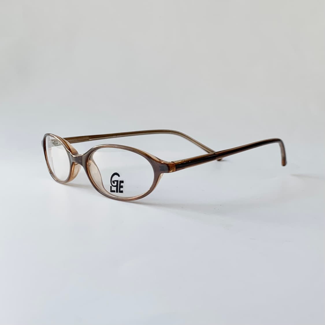 765 데드스탁 뿔테 오벌 라운드 브라운 빈티지안경 상품이미지3