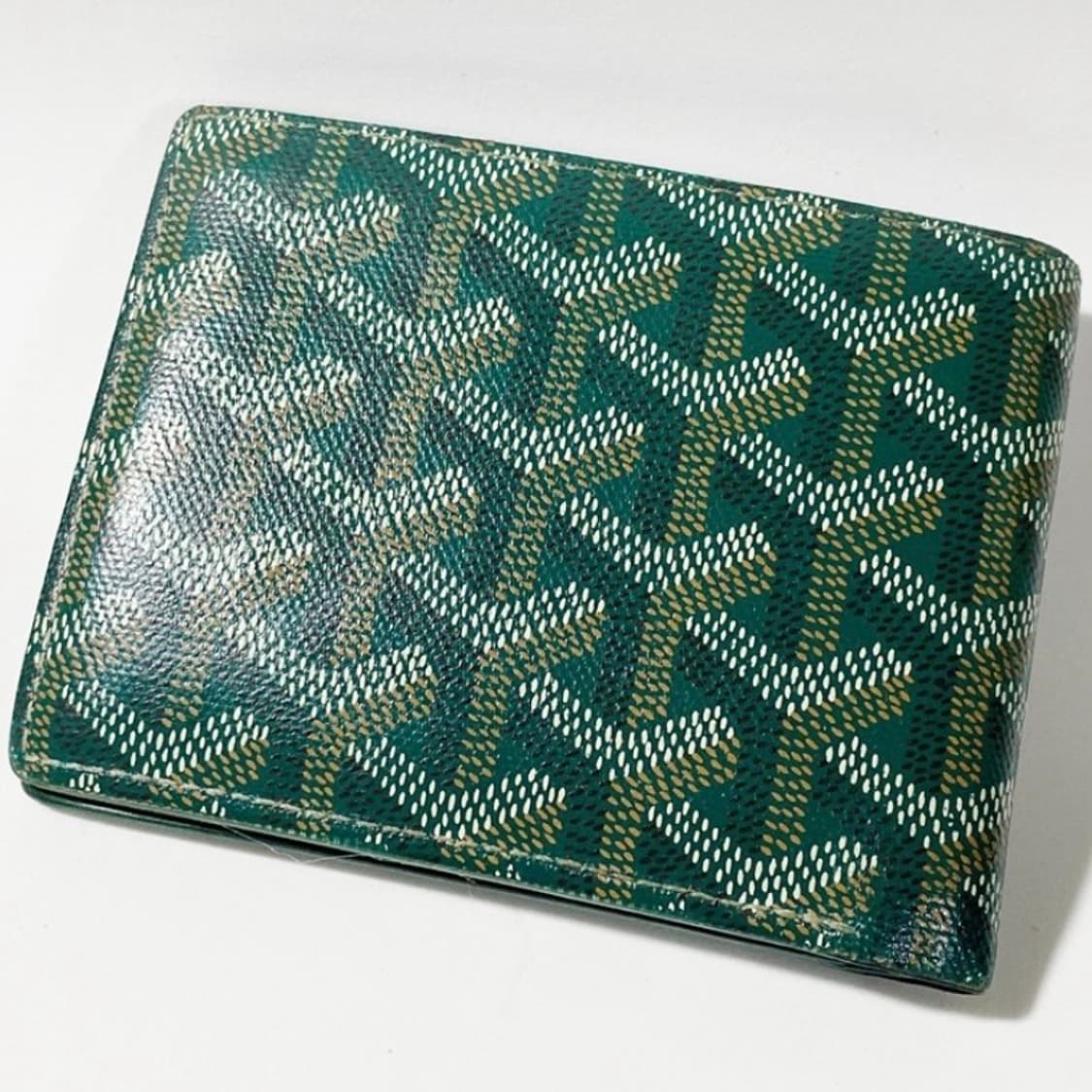 [정품] GOYARD 고야드 빅투와르 그린 카프스킨 반지갑 상품이미지3