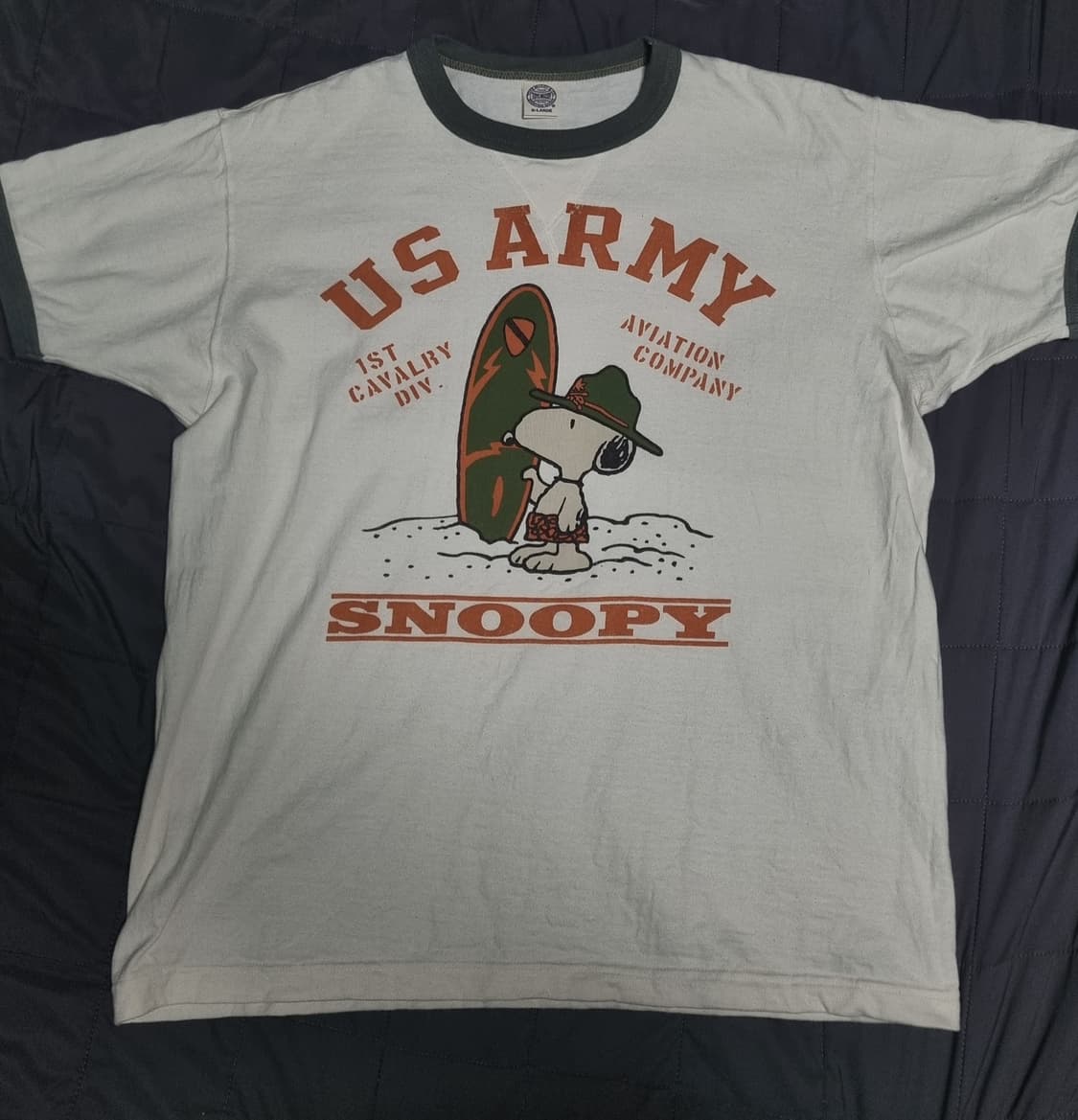 토이즈맥코이 26SS TMC2629 스누피 반팔 티셔츠 오프화이트 XL 상품이미지1