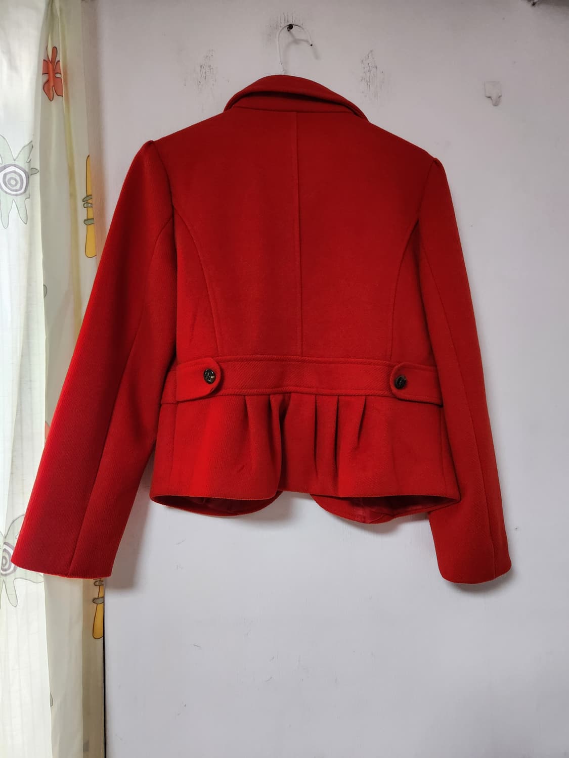 레드 모직 여성용 숏 자켓 66 상품이미지2