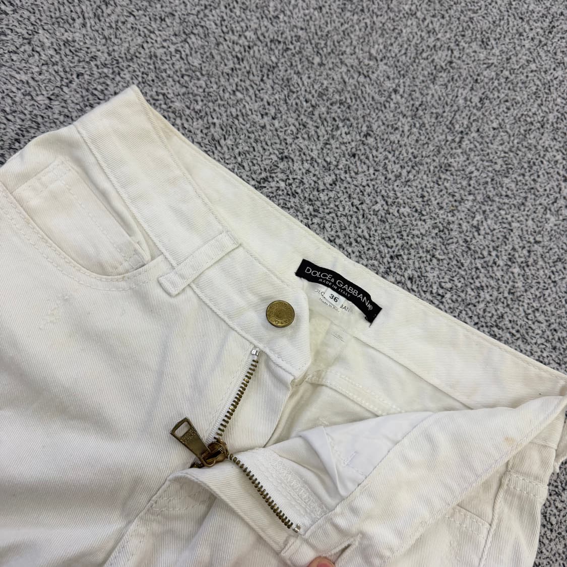 36 돌체앤가바나 여성 화이트데님 0126H2 상품이미지5