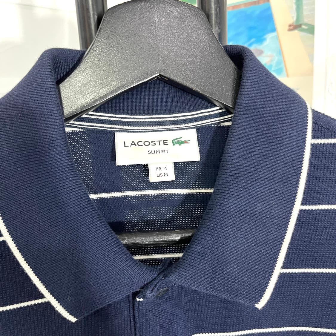 라코스테 로고 스트라이프 피케티 상품이미지5