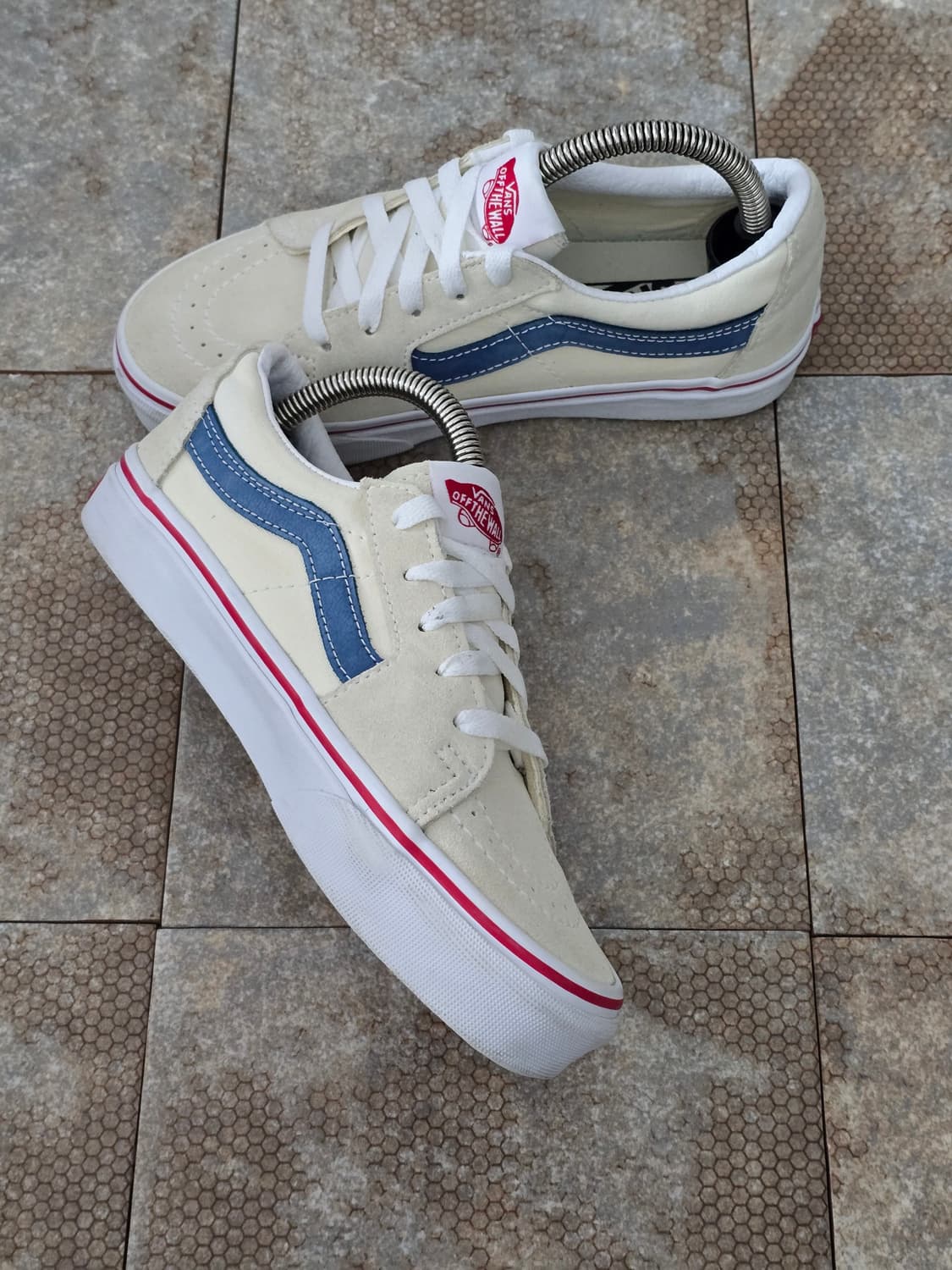 (220)반스 스케이트 로우 화이트 네이비 상품이미지4