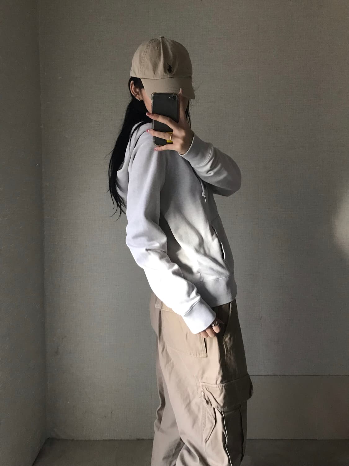 갭 라이트그레이 후드집업 상품이미지4