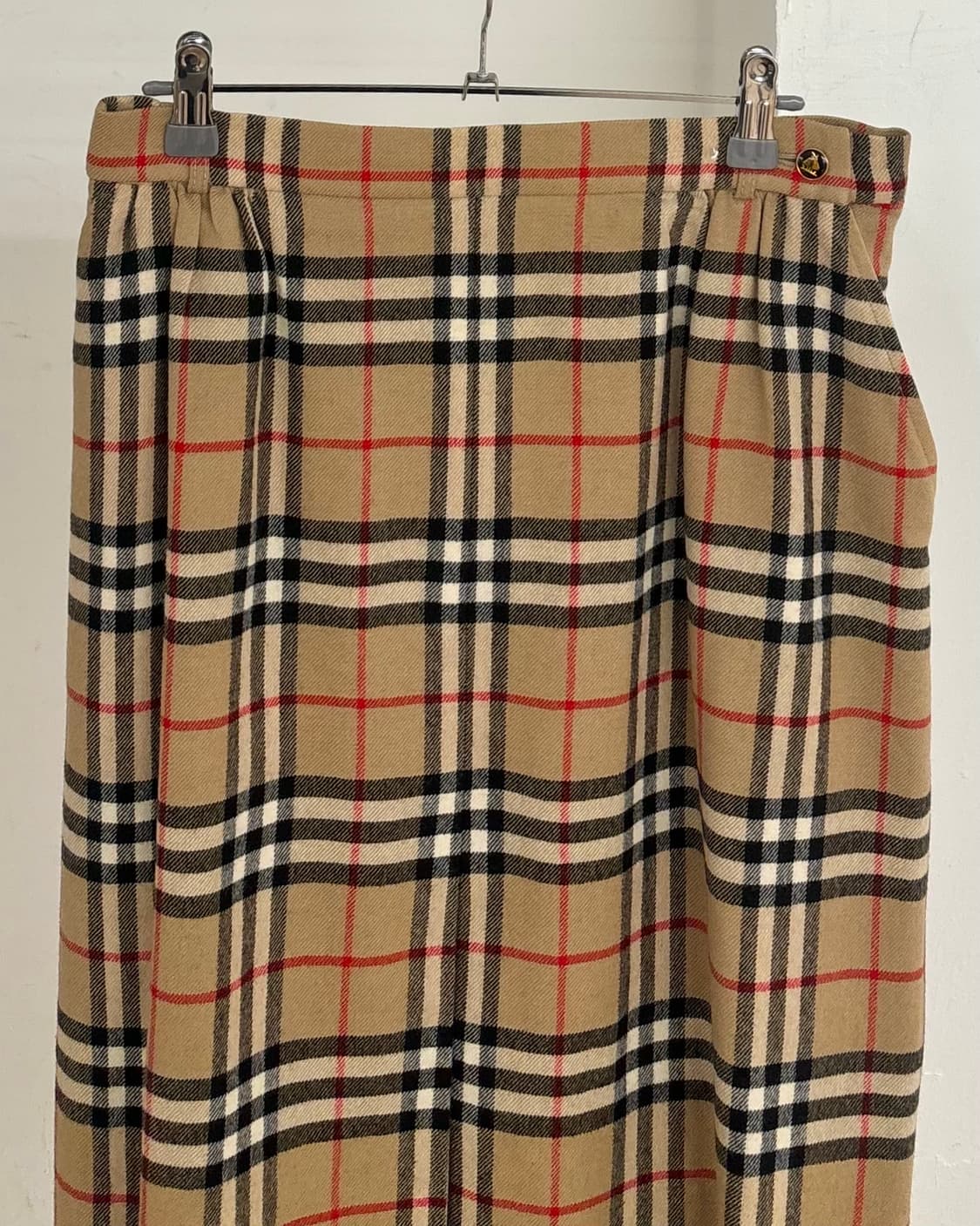 버버리 노바 체크 울 미디 스커트 상품이미지2