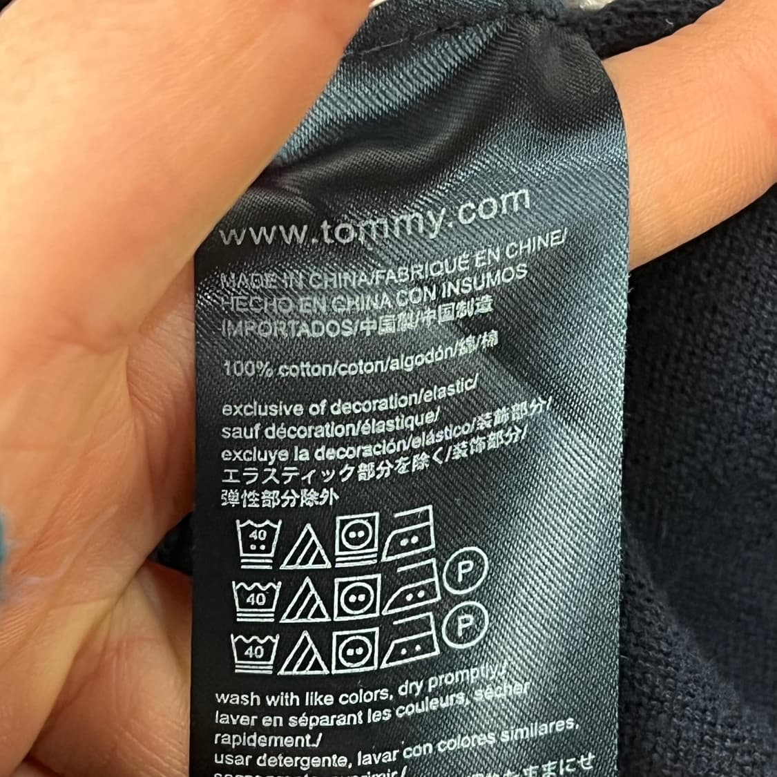 타미힐피거 아가일 패턴 니트 s09338 상품이미지7