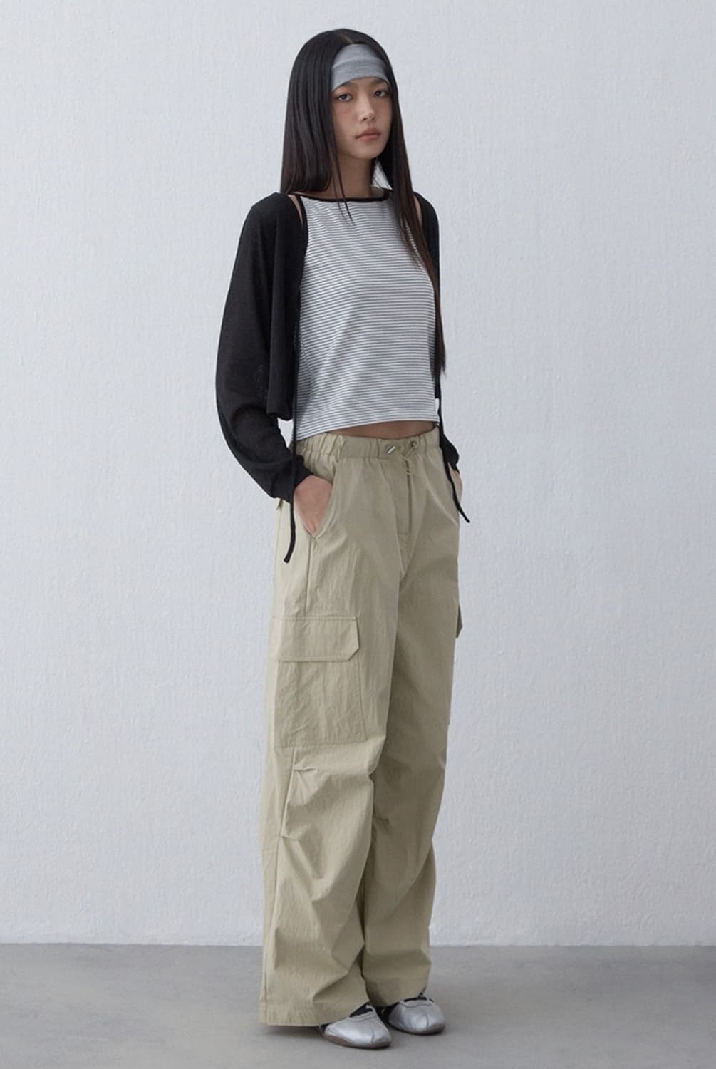 28) 미쏘 파라슈트 팬츠 아이보리 상품이미지6