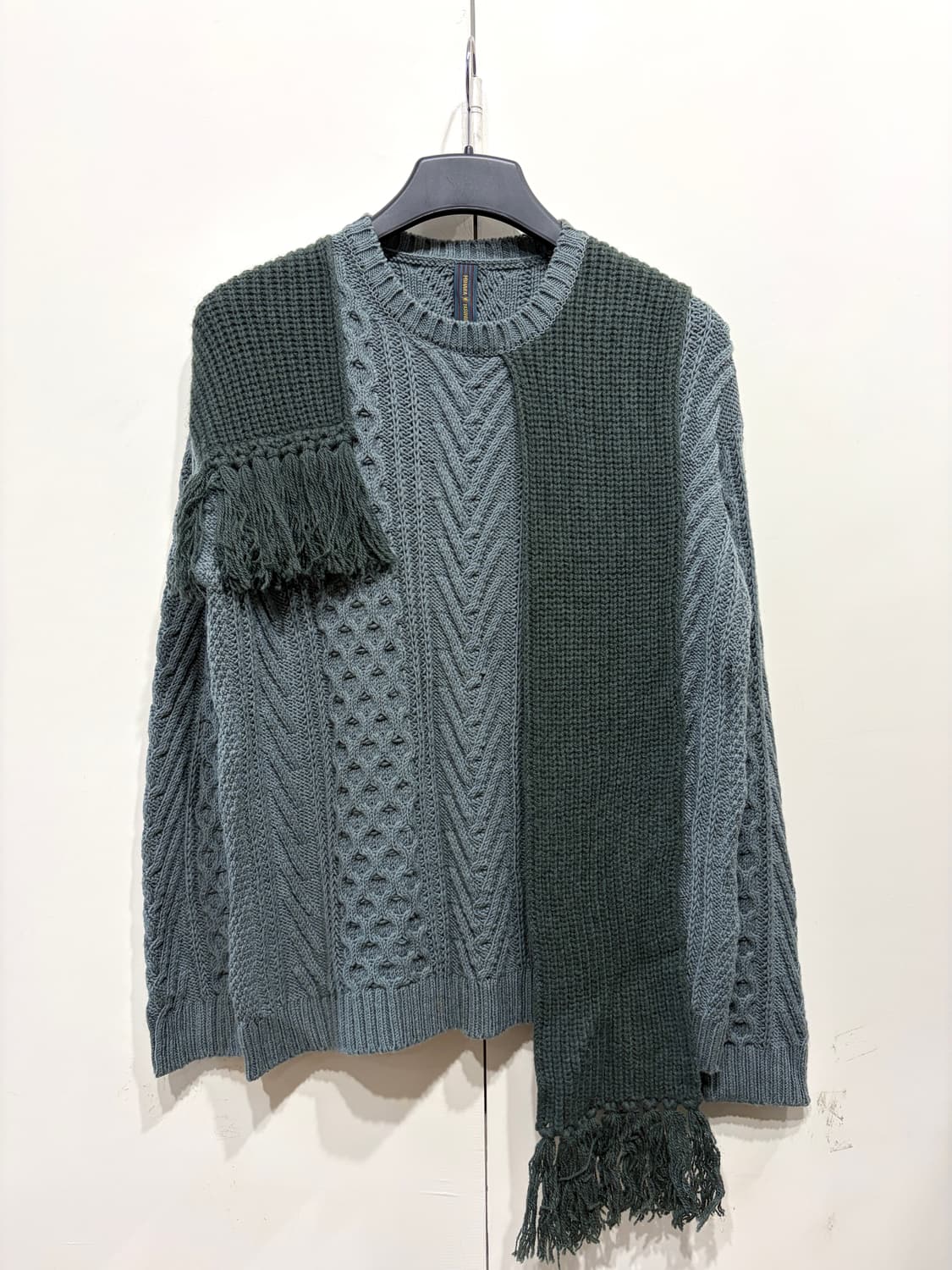 미하라 야스히로 케이블 니트 스웨터 상품이미지1