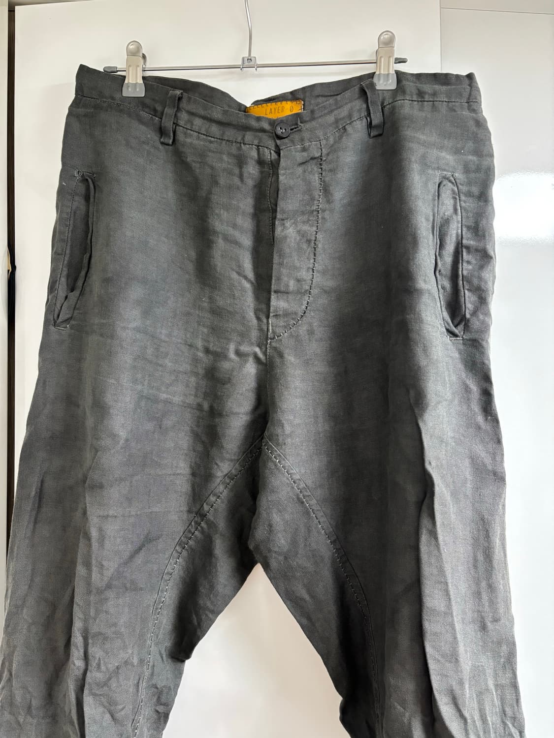 layer-0 ap 수소봉제 린넨 팬츠 상품이미지3