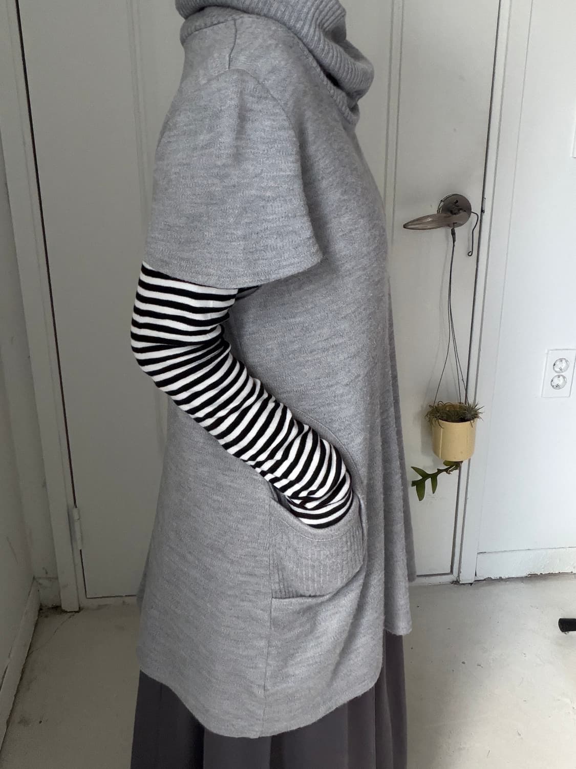 일본빈티지 모리 하구미 레이어드 터틀넥 원피스 상품이미지3