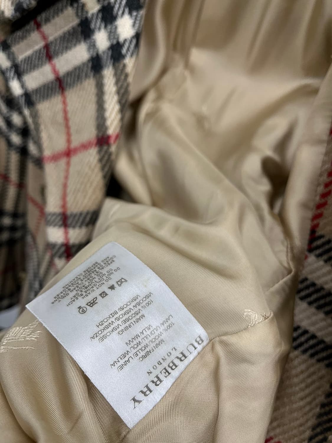 여) 버버리 이태리 노바체크 더블코트  상품이미지8