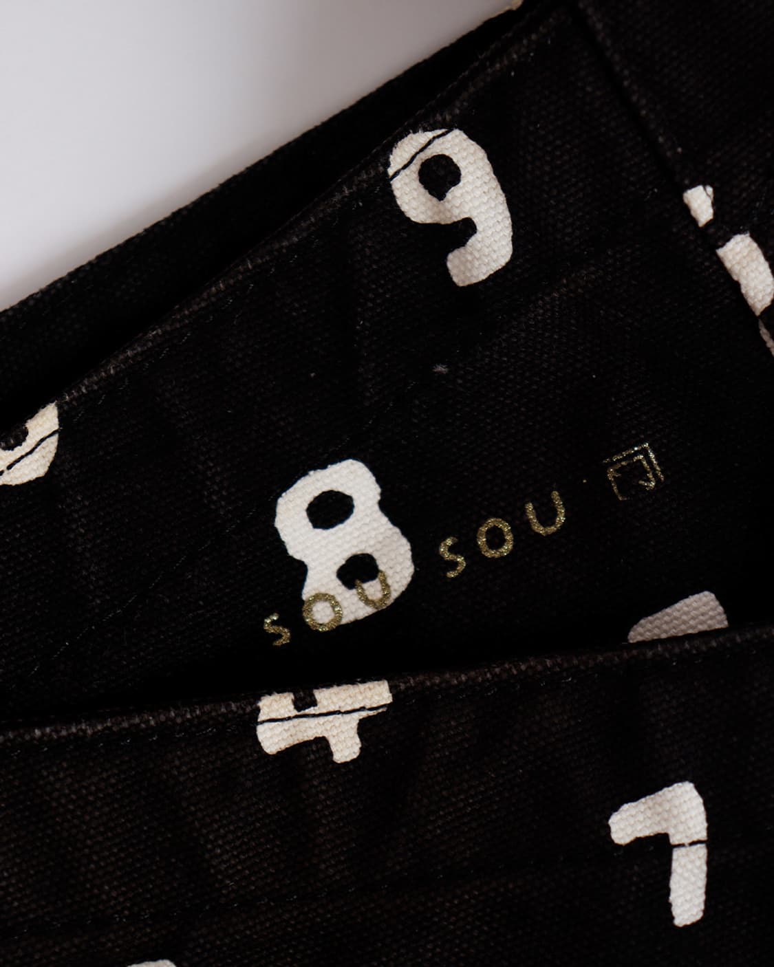 [SOU・SOU] 넘버링 텍스타일 하프 문 숄더백 상품이미지6