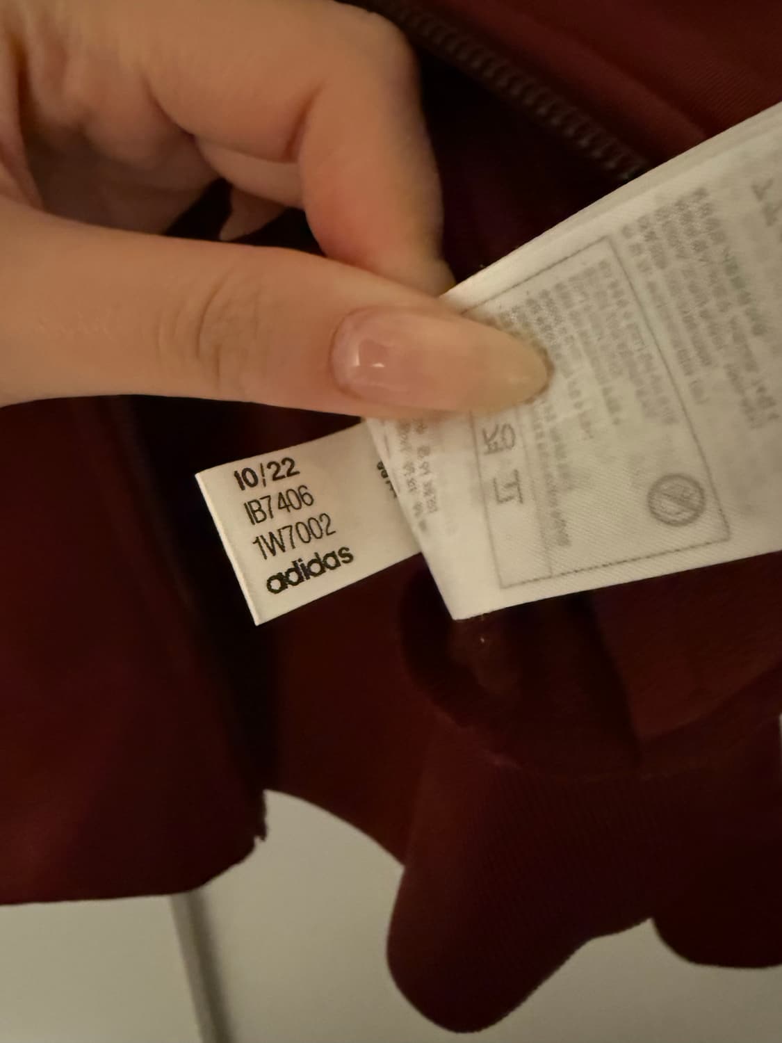 아디다스 아디컬러 파이어버드 트랙 자켓 쉐도우 레드 (버건디) 상품이미지3