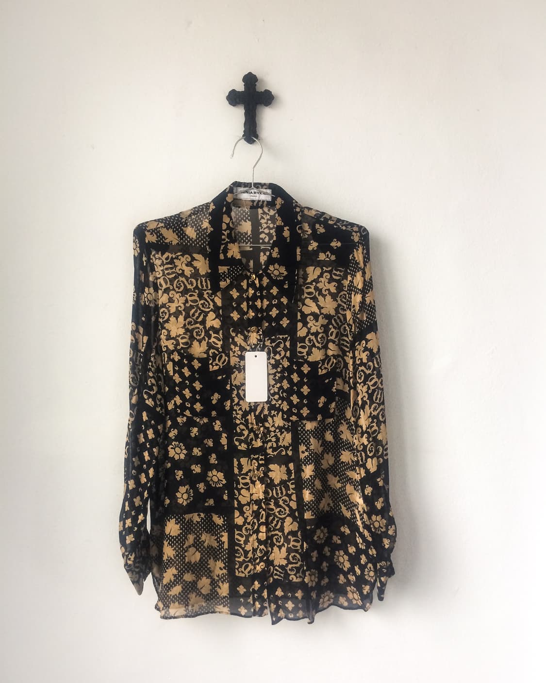 Sonia rykial pattern see through shirt 상품이미지1