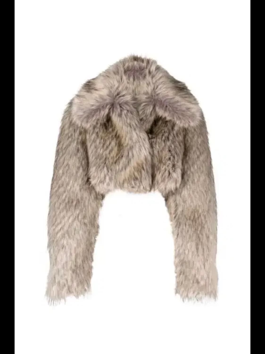 msgm faux fur 크롭 퍼자켓 상품이미지1