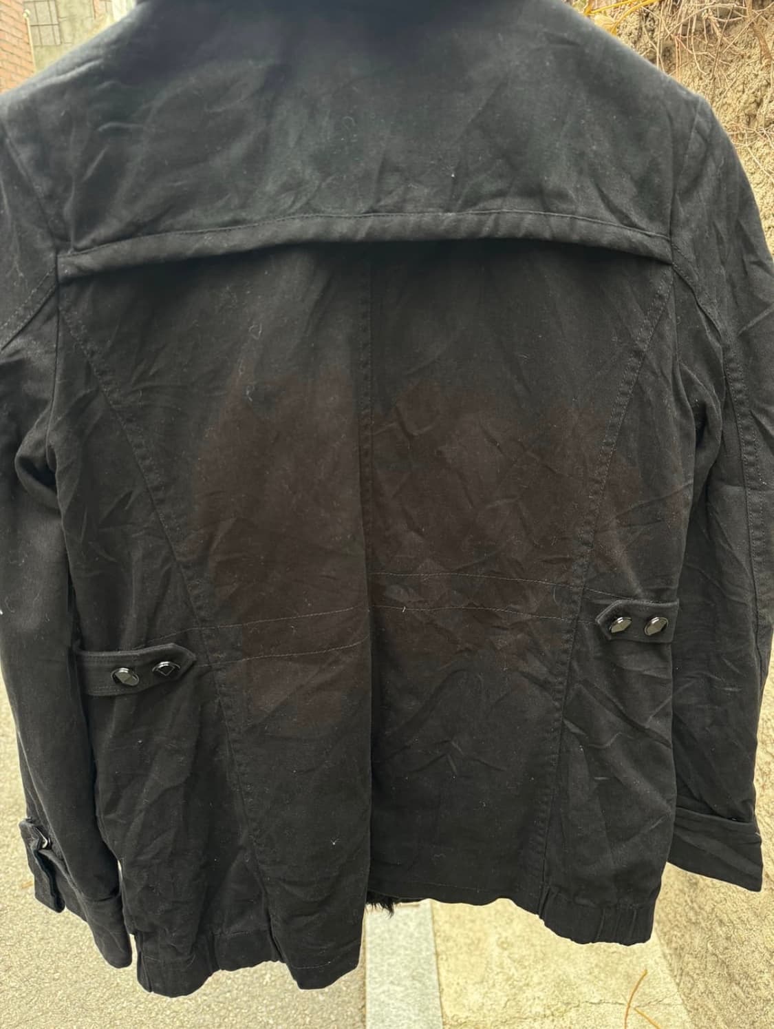 V-kei 퍼 스트랩 디테일 자켓 상품이미지8