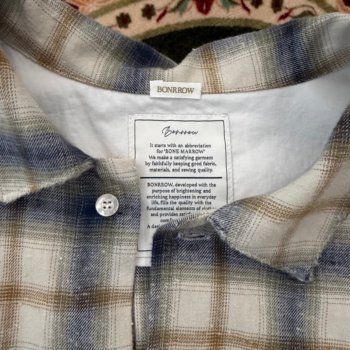 본로우 플란넬 오버셔츠 2사이즈 상품이미지4