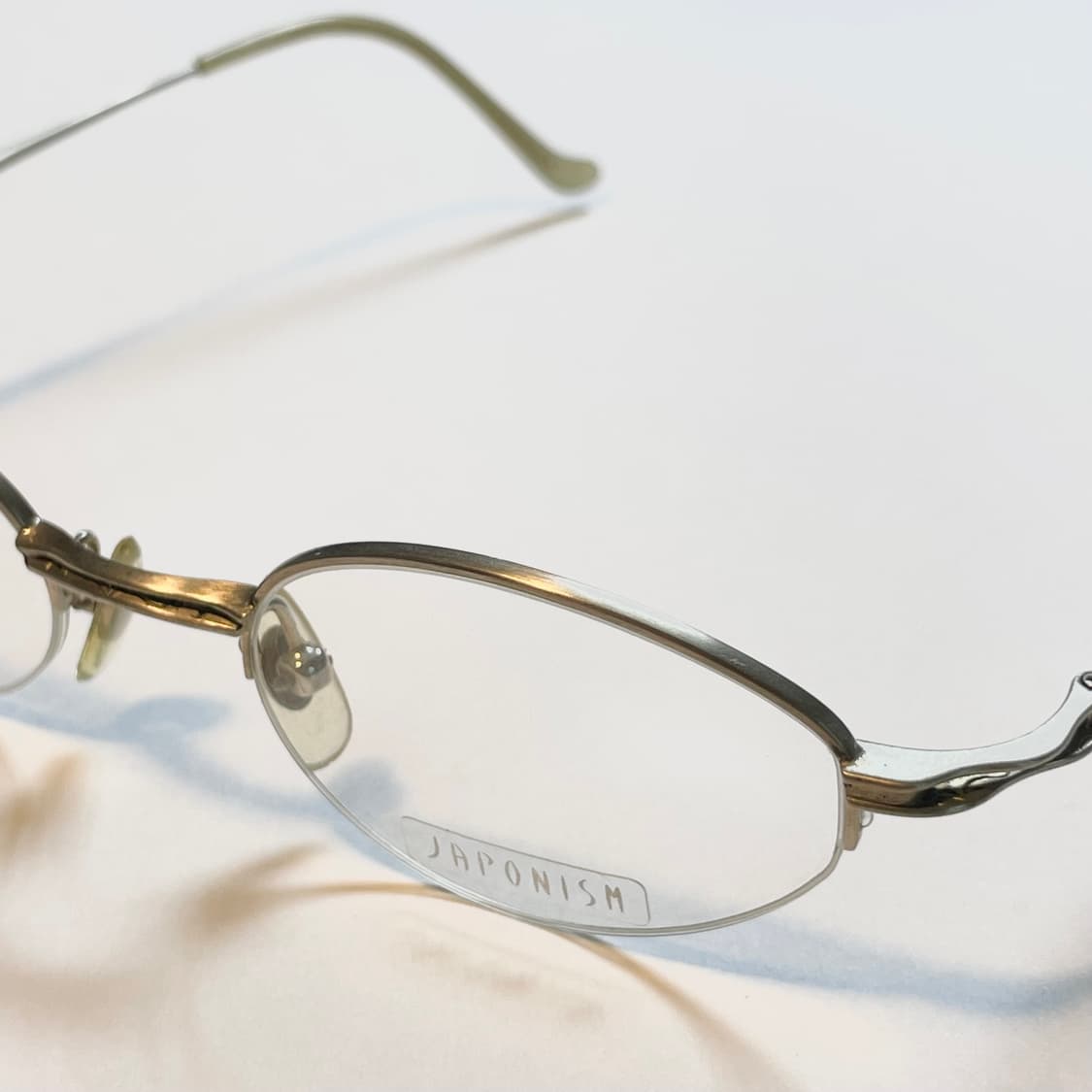 JAPONISM 일본의 하우스브랜드 자포니즘 사의 빈티지 반무테 안경 상품이미지2