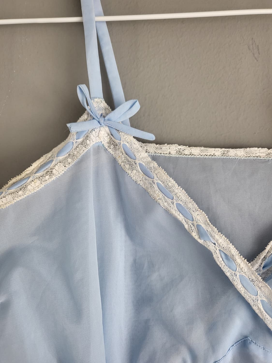 빈티지 베이비 블루 슬립 원피스 상품이미지4