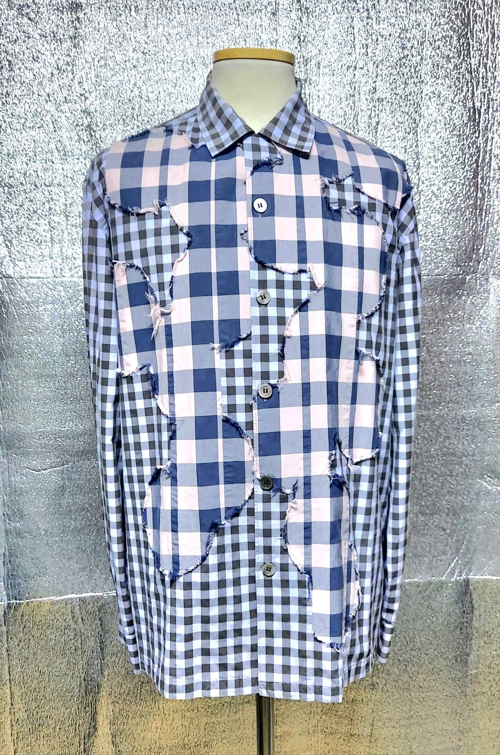 ♤필독♤ 꼼데가르송 옴므 체크 셔츠 상품이미지1