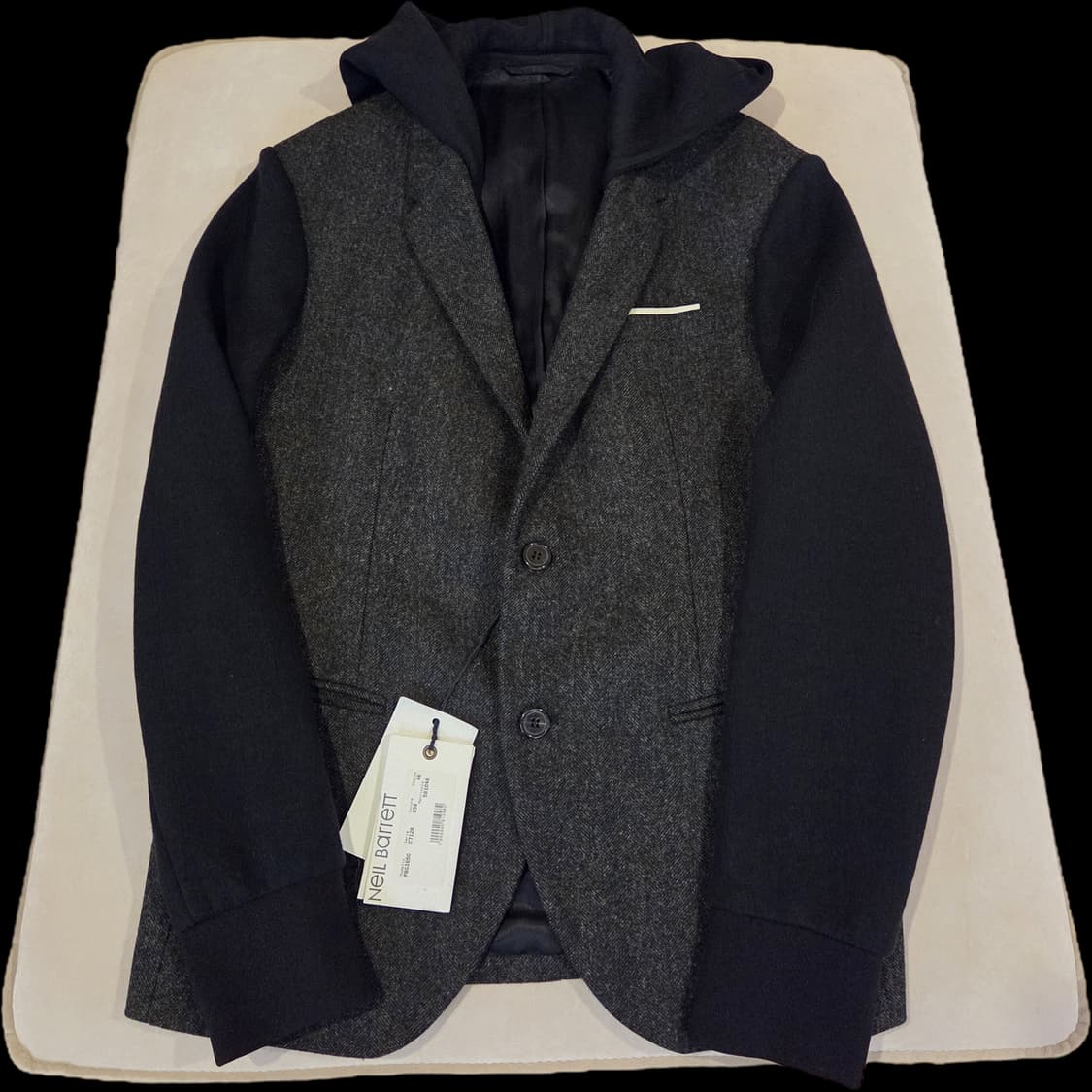 닐바렛 헤링본 후드 자켓 상품이미지1