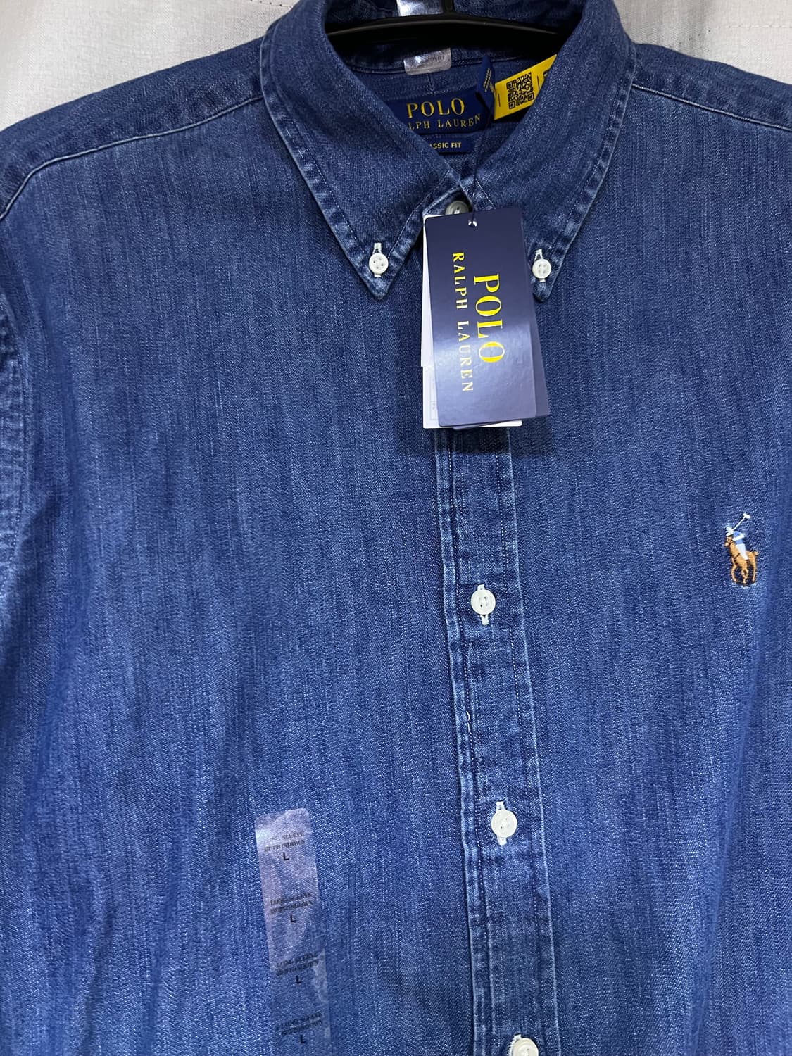 폴로 랄프로렌 25FW 샴브레이 데님셔츠 (진청&멀티포니) 상품이미지1