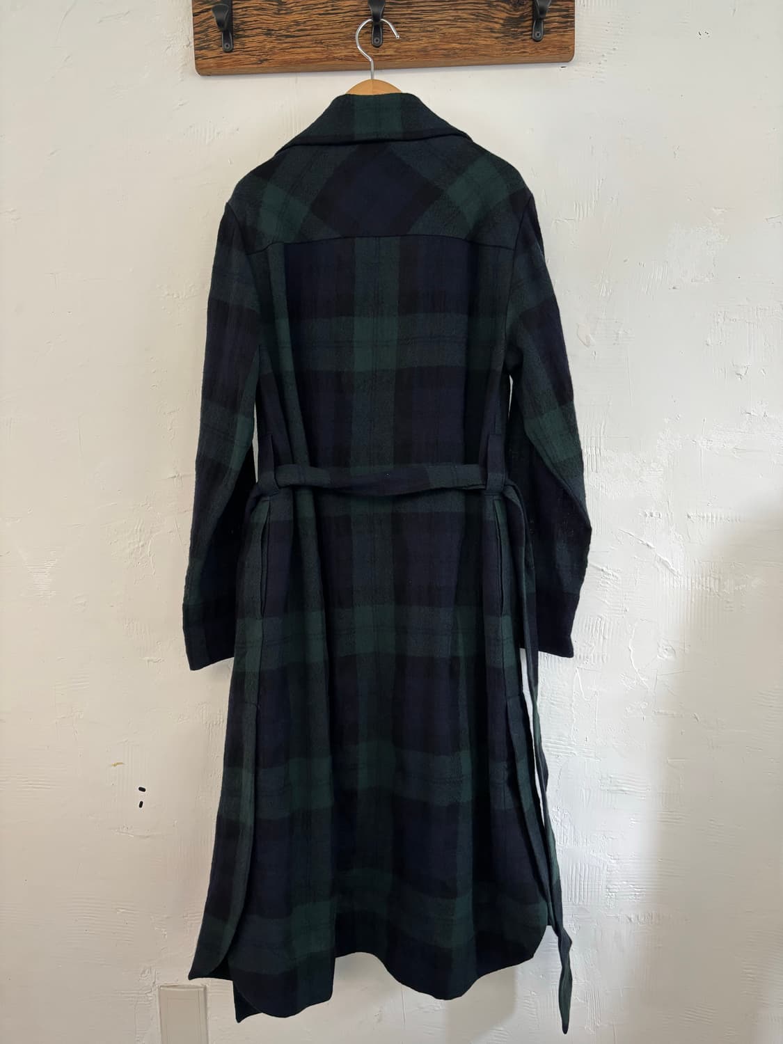 Vivienne Westwood 비비안웨스트우드 그린 체크 카라 울 코트 상품이미지10